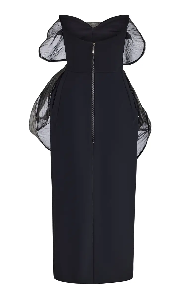 Maticevski De La Cruz Silk-Detailed Crepe Midi Dress | Thumbnail 5 Maticevski De La Cruz Silk-Detailed Crepe Midi Dress | Thumbnail 5