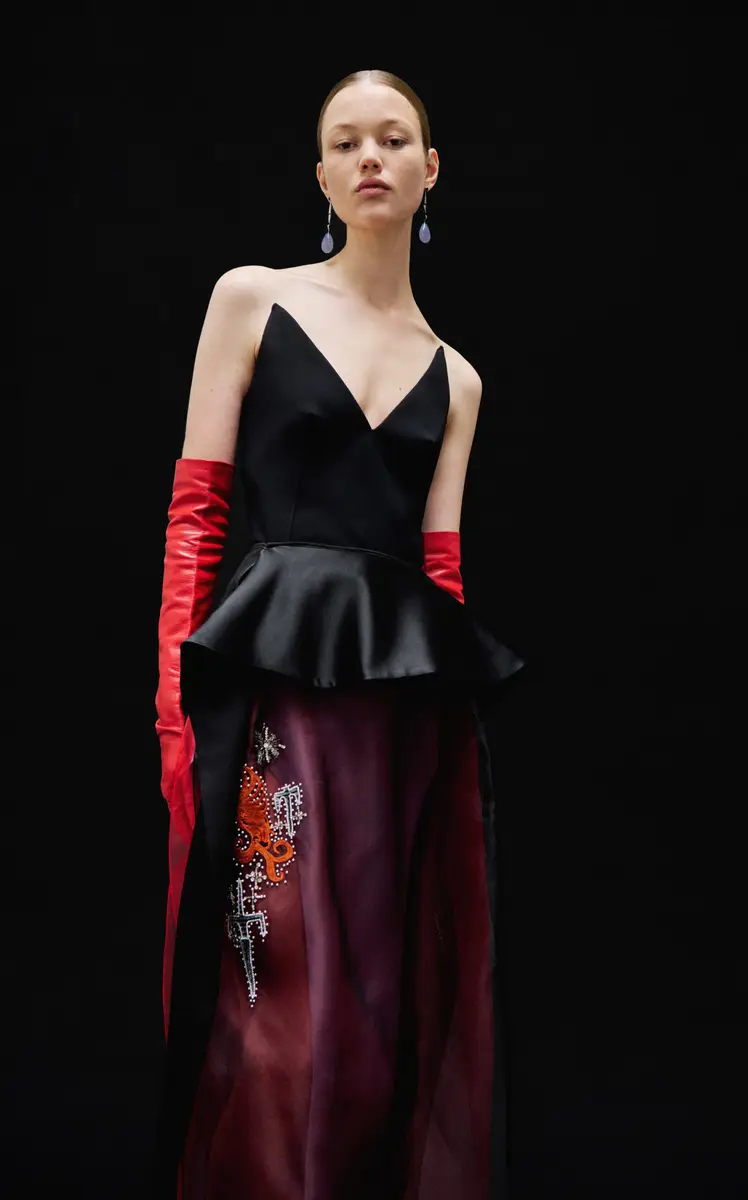 Maticevski Frame Strapless Peplum Top | Thumbnail 2 Maticevski Frame Strapless Peplum Top | Thumbnail 2