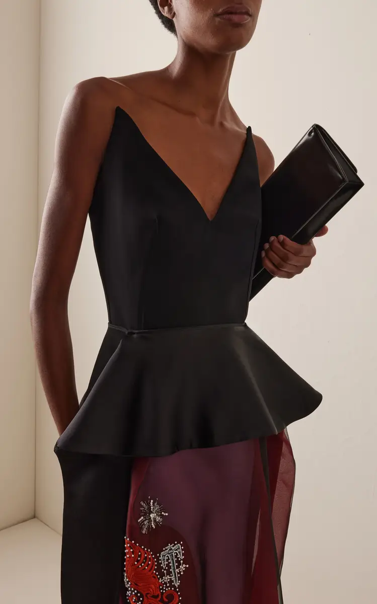 Maticevski Frame Strapless Peplum Top | Thumbnail 3 Maticevski Frame Strapless Peplum Top | Thumbnail 3