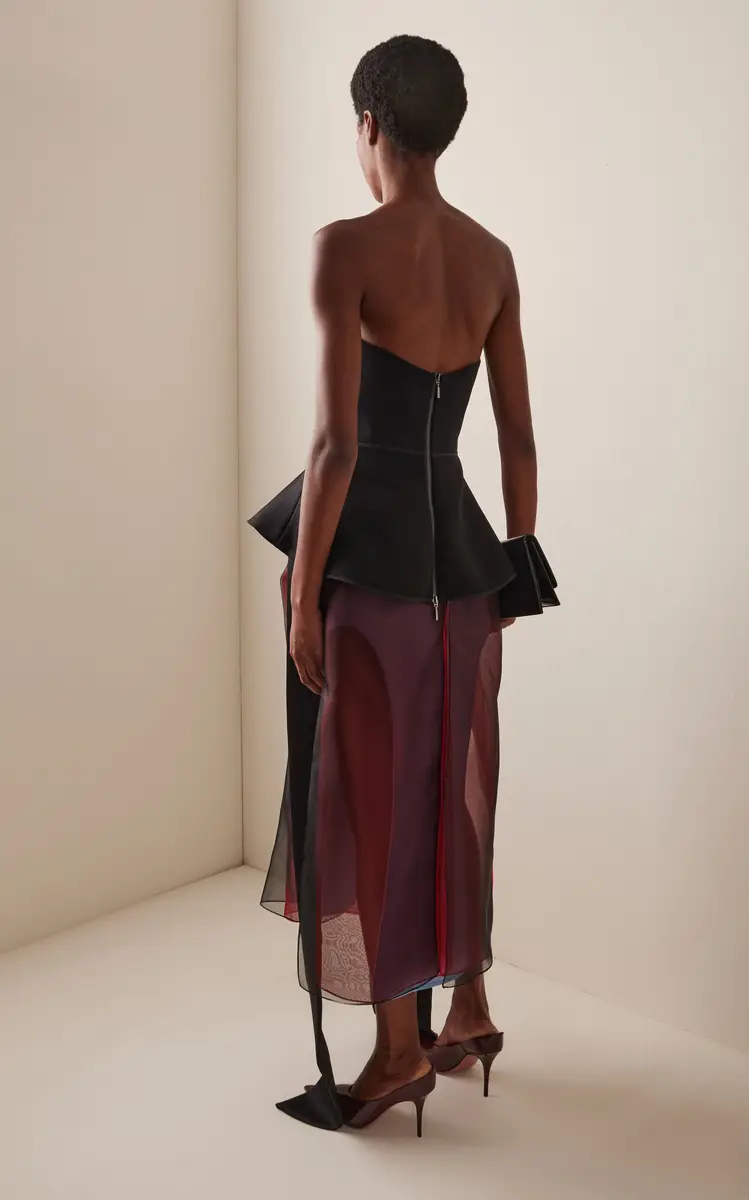 Maticevski Frame Strapless Peplum Top | Thumbnail 5 Maticevski Frame Strapless Peplum Top | Thumbnail 5