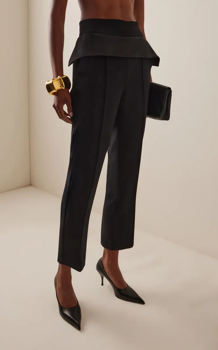 Maticevski Relate Satin-Trimmed Crepe Pants | Thumbnail 3 Maticevski Relate Satin-Trimmed Crepe Pants | Thumbnail 3