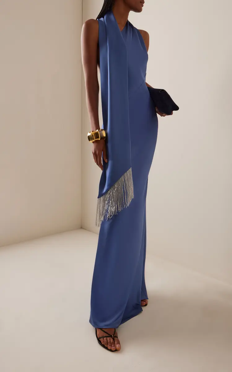 ILA THE BRAND Brice One-Shoulder Satin Maxi Dress | Thumbnail 2 ILA THE BRAND Brice One-Shoulder Satin Maxi Dress | Thumbnail 2