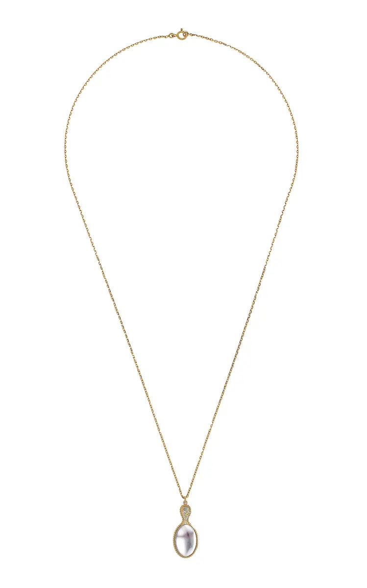 Yvonne Léon 9K and 18K Gold Pretty Mirror Pendant | Thumbnail 4 Yvonne Léon 9K and 18K Gold Pretty Mirror Pendant | Thumbnail 4