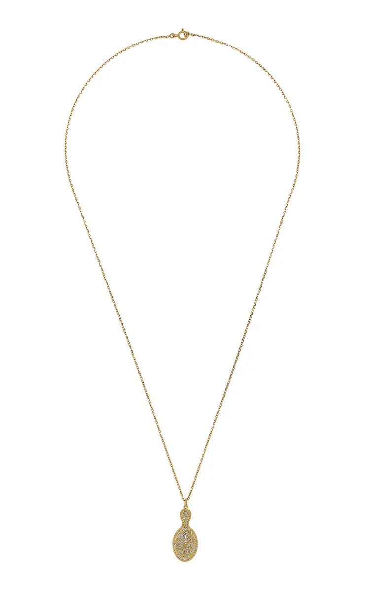 Yvonne Léon 9K and 18K Gold Pretty Mirror Pendant | Thumbnail 5 Yvonne Léon 9K and 18K Gold Pretty Mirror Pendant | Thumbnail 5