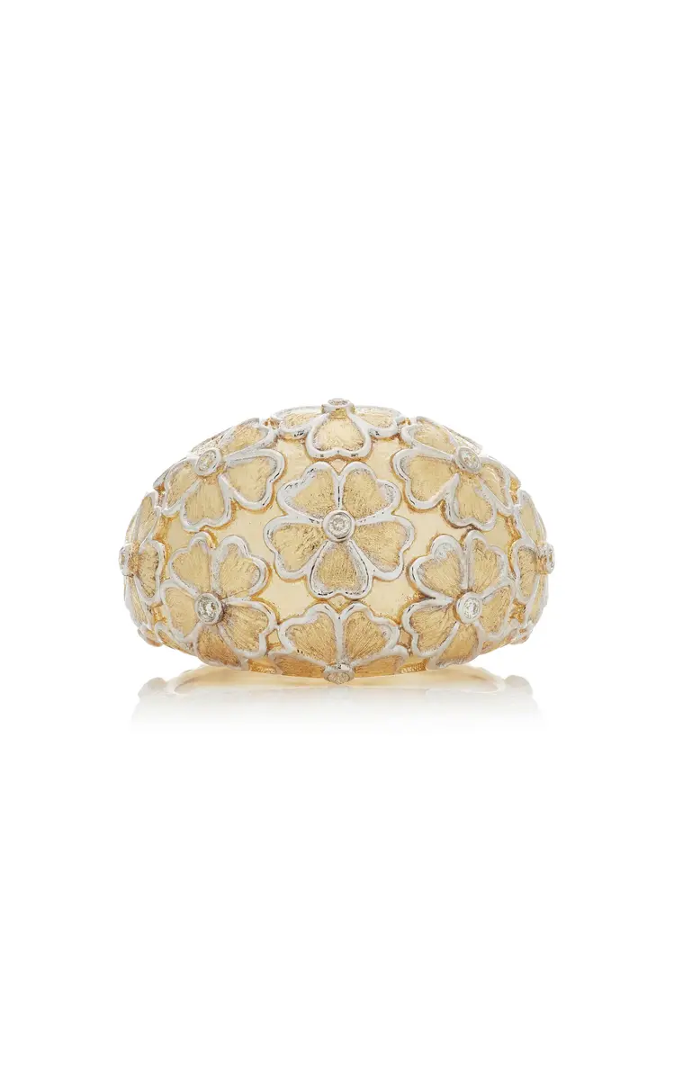9K Gold Dome Flower Ring 9K Gold Dome Flower Ring