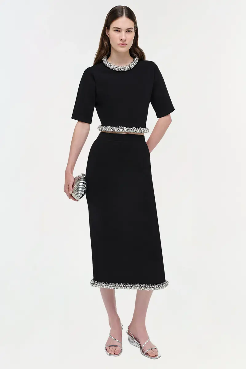 Simkhai Idina Embellished Knit Skirt | Thumbnail 2