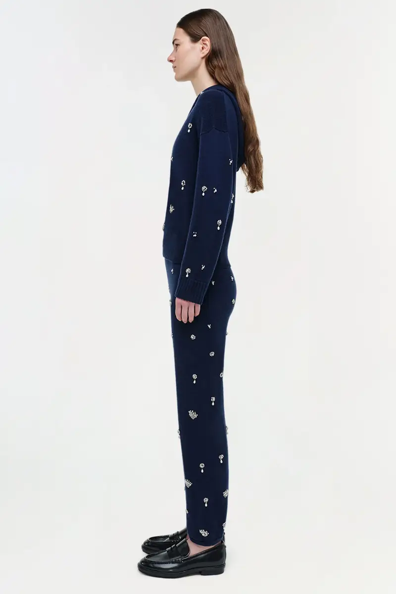 Simkhai Karmen Embellished Cashmere Hoodie | Thumbnail 3 Simkhai Karmen Embellished Cashmere Hoodie | Thumbnail 3