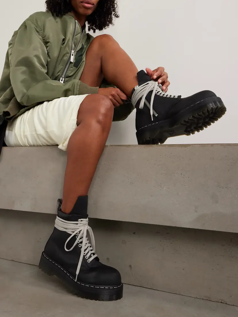 Rick Owens + Dr. Martens 1460 Quad Sole Leather Ankle Boots | Thumbnail 2 Rick Owens + Dr. Martens 1460 Quad Sole Leather Ankle Boots | Thumbnail 2