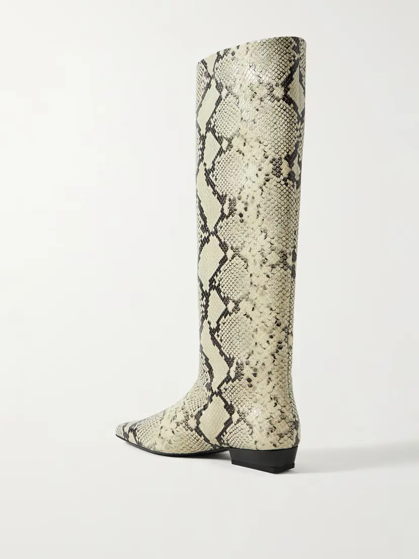 Staud Wally Snake-effect Leather Knee Boots | Thumbnail 3 Staud Wally Snake-effect Leather Knee Boots | Thumbnail 3