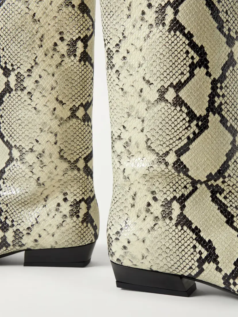 Staud Wally Snake-effect Leather Knee Boots | Thumbnail 4 Staud Wally Snake-effect Leather Knee Boots | Thumbnail 4