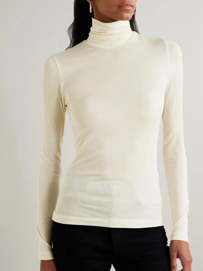 AGOLDE Pascale Stretch-lyocell Turtleneck Top | Thumbnail 3 AGOLDE Pascale Stretch-lyocell Turtleneck Top | Thumbnail 3