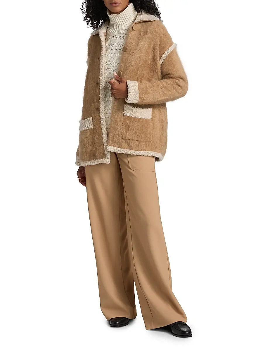 Guest in Residence Women's Grizzly Cashmere Jacket - Almond Oatmeal | Thumbnail 2 Guest in Residence Women's Grizzly Cashmere Jacket - Almond Oatmeal | Thumbnail 2