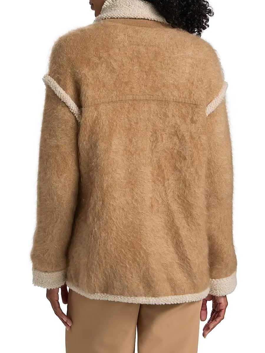 Guest in Residence Women's Grizzly Cashmere Jacket - Almond Oatmeal | Thumbnail 5 Guest in Residence Women's Grizzly Cashmere Jacket - Almond Oatmeal | Thumbnail 5