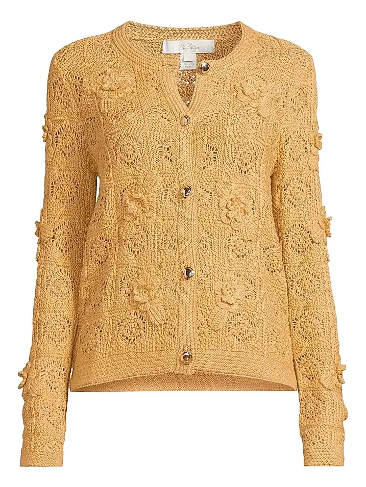Lilly Pulitzer Women's Lenalie Floral-Crochet Cardigan
