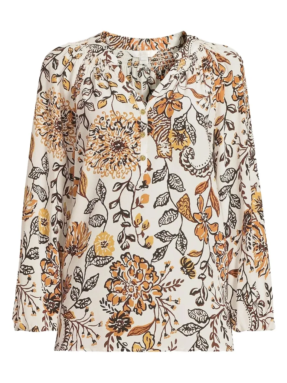 Women's Elsa Silk Floral Blouse Women's Elsa Silk Floral Blouse