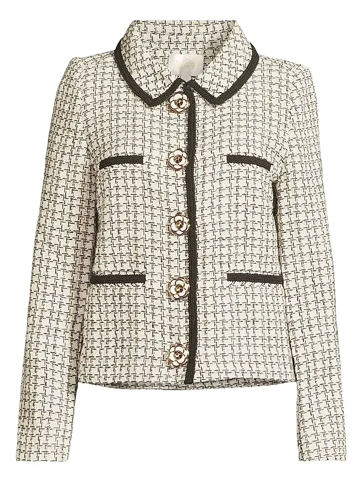 Lilly Pulitzer Women's Kalara Houndstooth Bouclé Blazer
