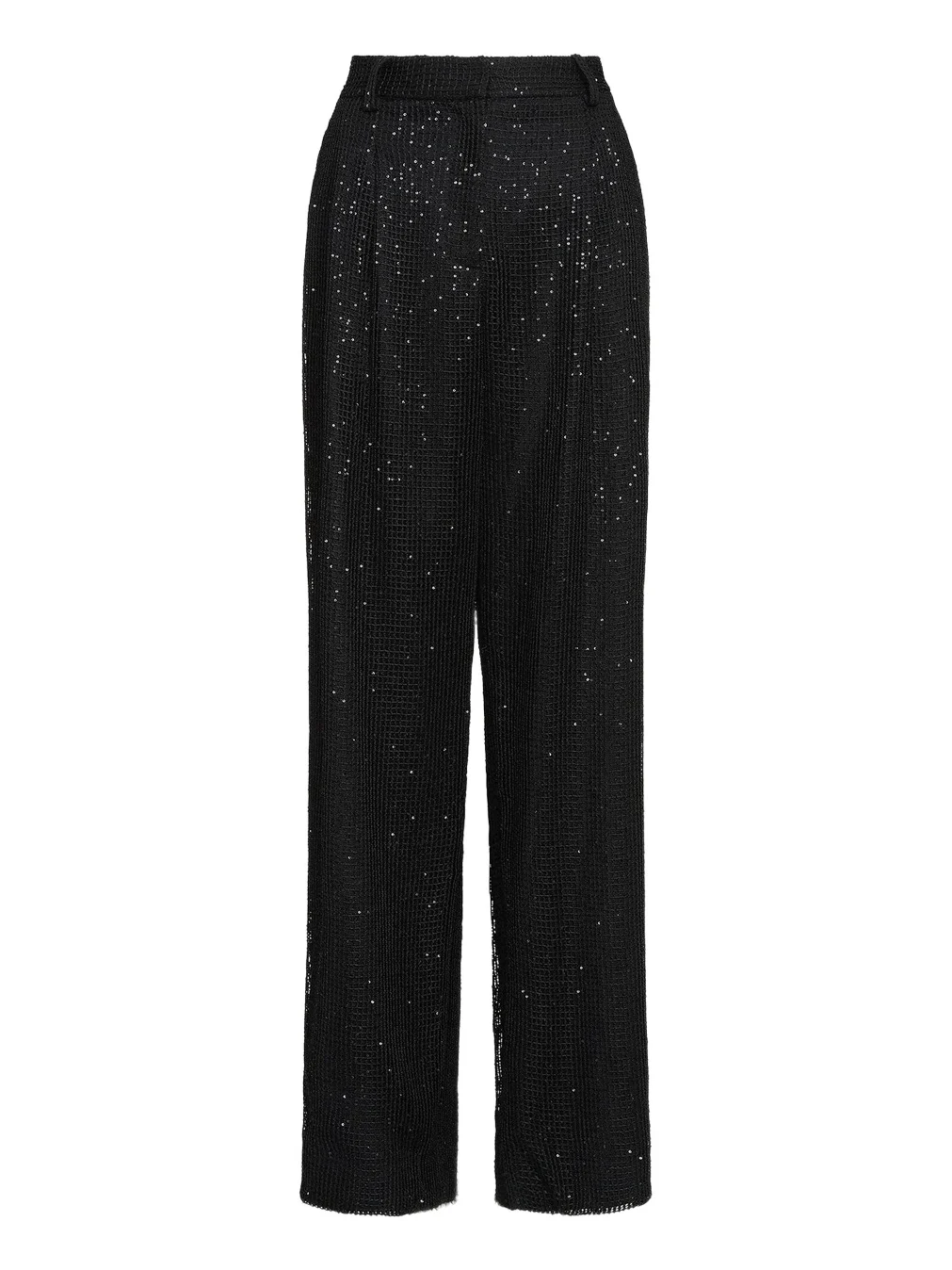 Women's Sulli Sequined Stretch-Wool Wide-Leg Pants Women's Sulli Sequined Stretch-Wool Wide-Leg Pants
