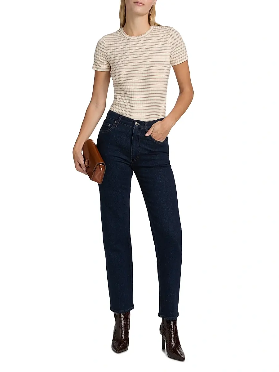 rag & bone Women's Harlow Mid-Rise Straight-Leg Ankle Jeans | Thumbnail 2 rag & bone Women's Harlow Mid-Rise Straight-Leg Ankle Jeans | Thumbnail 2