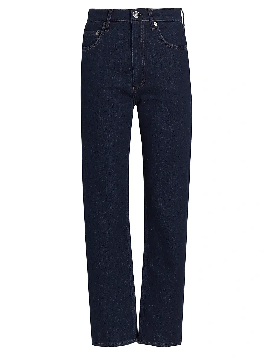 rag & bone Women's Harlow Mid-Rise Straight-Leg Ankle Jeans