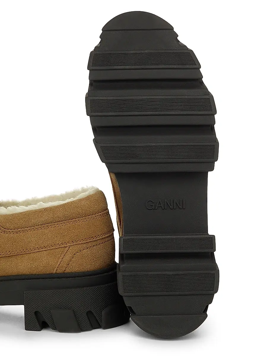 Ganni Women's Cleated Suede Derbies | Thumbnail 6 Ganni Women's Cleated Suede Derbies | Thumbnail 6