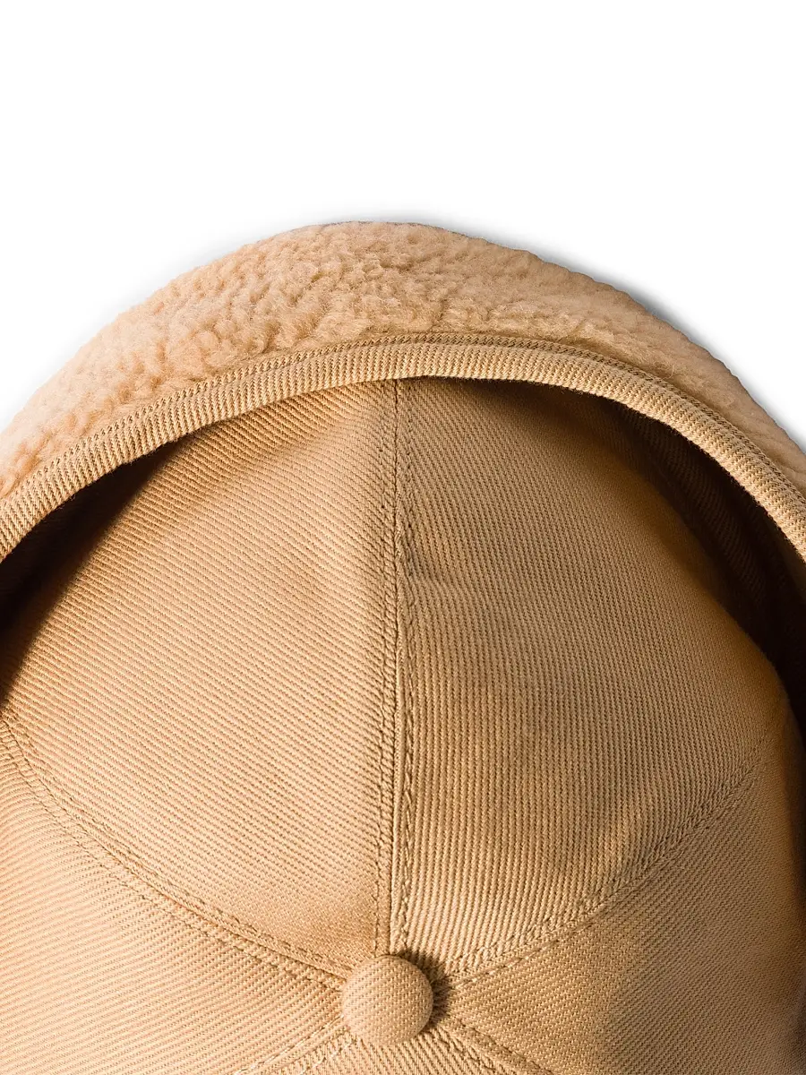 Miu Miu Women's Drill and Fleece Cap - Beige Khaki | Thumbnail 3