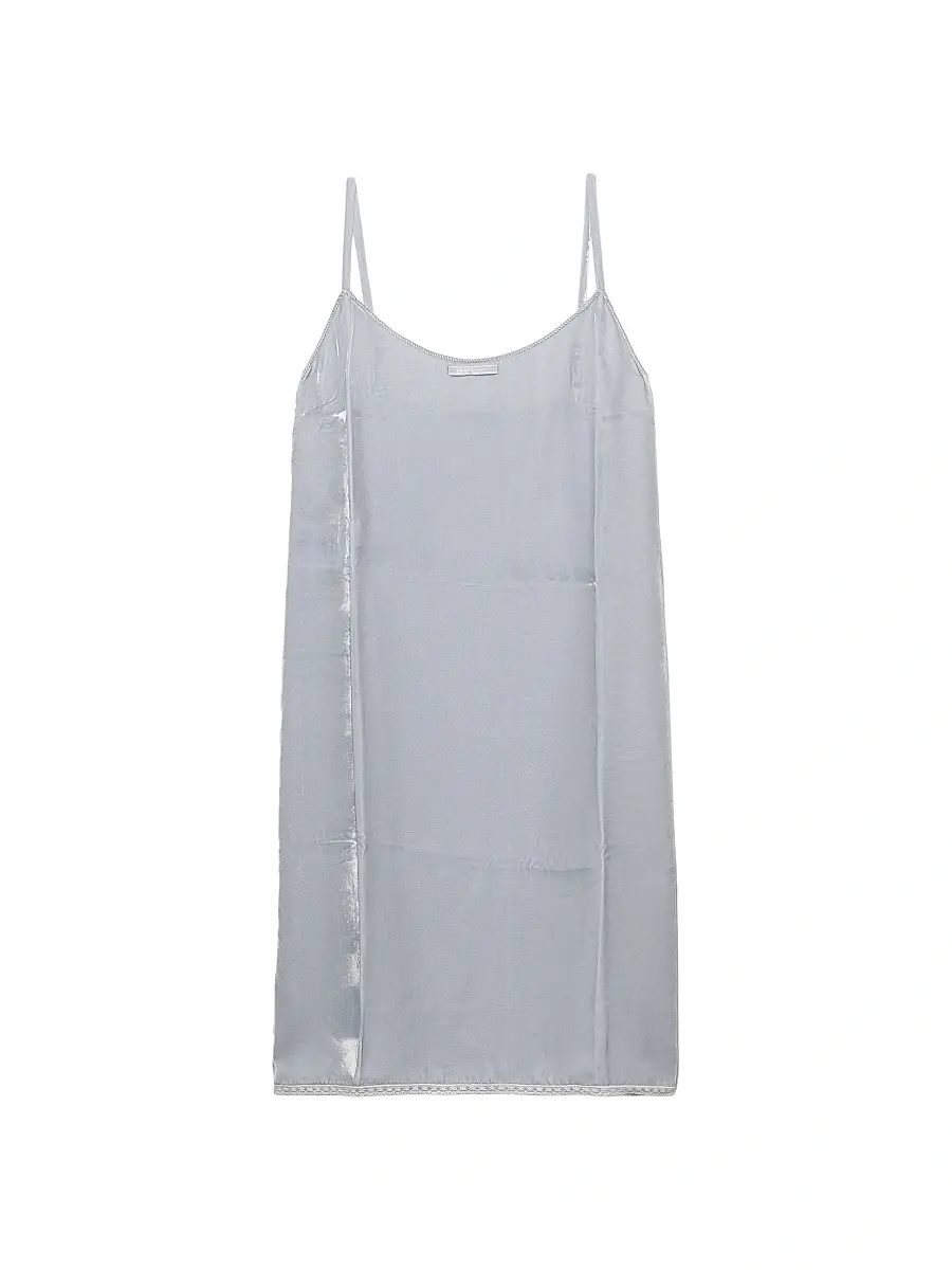 Women's Velvet Slip Dress - Blue