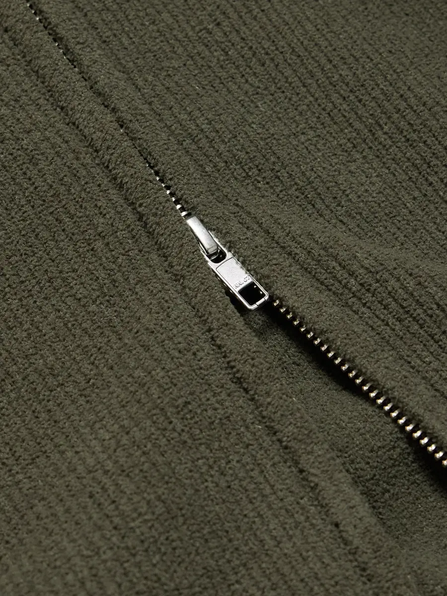 NN07 Danny 6429 Ribbed Bouclé Zip-Up Cardigan - Men | Thumbnail 4 NN07 Danny 6429 Ribbed Bouclé Zip-Up Cardigan - Men | Thumbnail 4