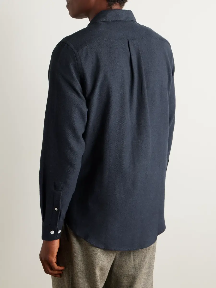 Portuguese Flannel Teca Brushed Cotton-Twill Shirt - Men | Thumbnail 4 Portuguese Flannel Teca Brushed Cotton-Twill Shirt - Men | Thumbnail 4