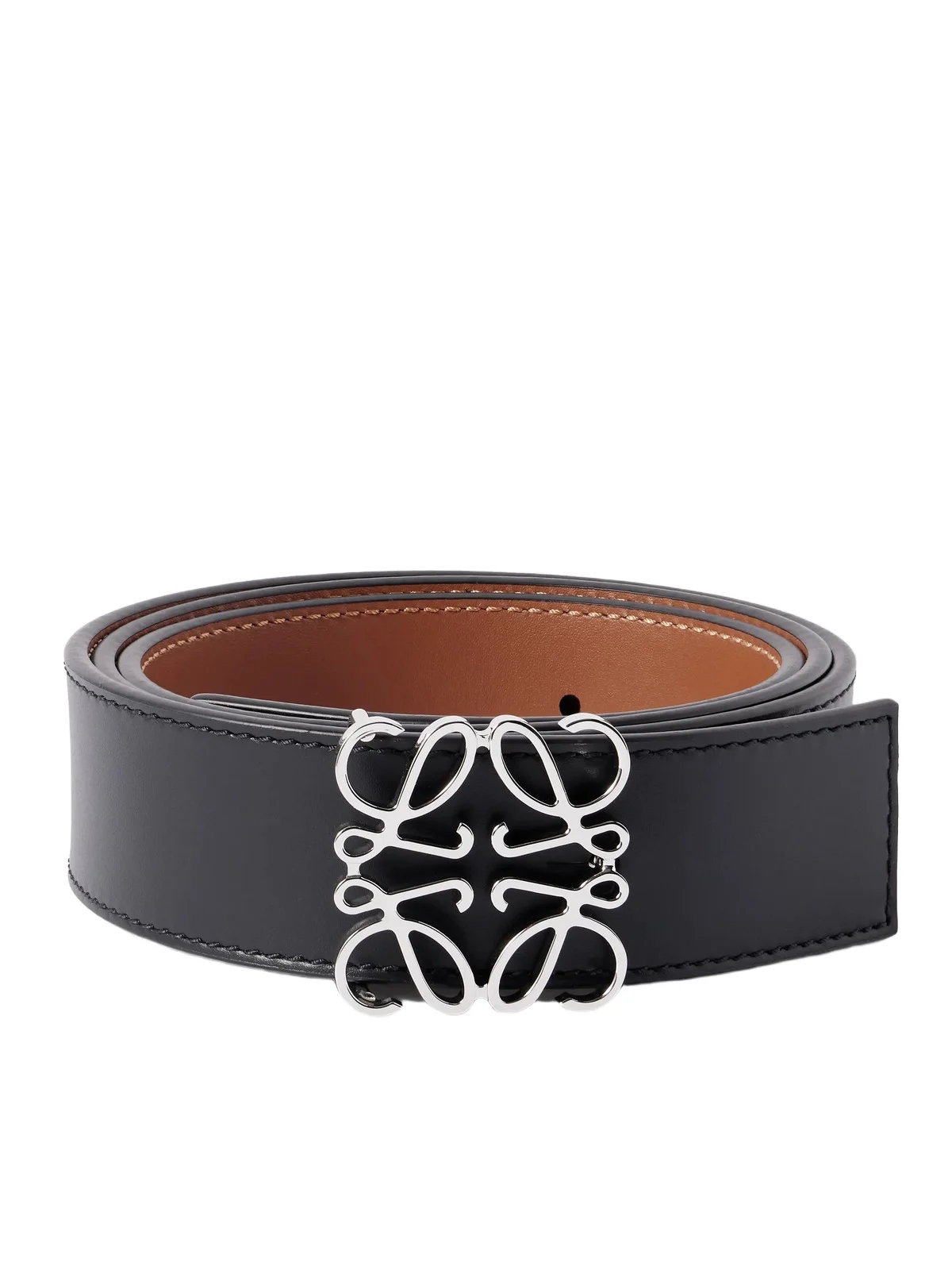 Loewe Anagram 3.5cm Reversible Leather Belt - Men
