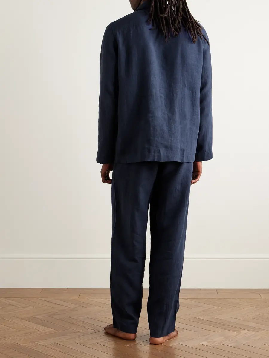 Derek Rose Sicily 1 Linen-Canvas Pyjama Set - Men | Thumbnail 3 Derek Rose Sicily 1 Linen-Canvas Pyjama Set - Men | Thumbnail 3