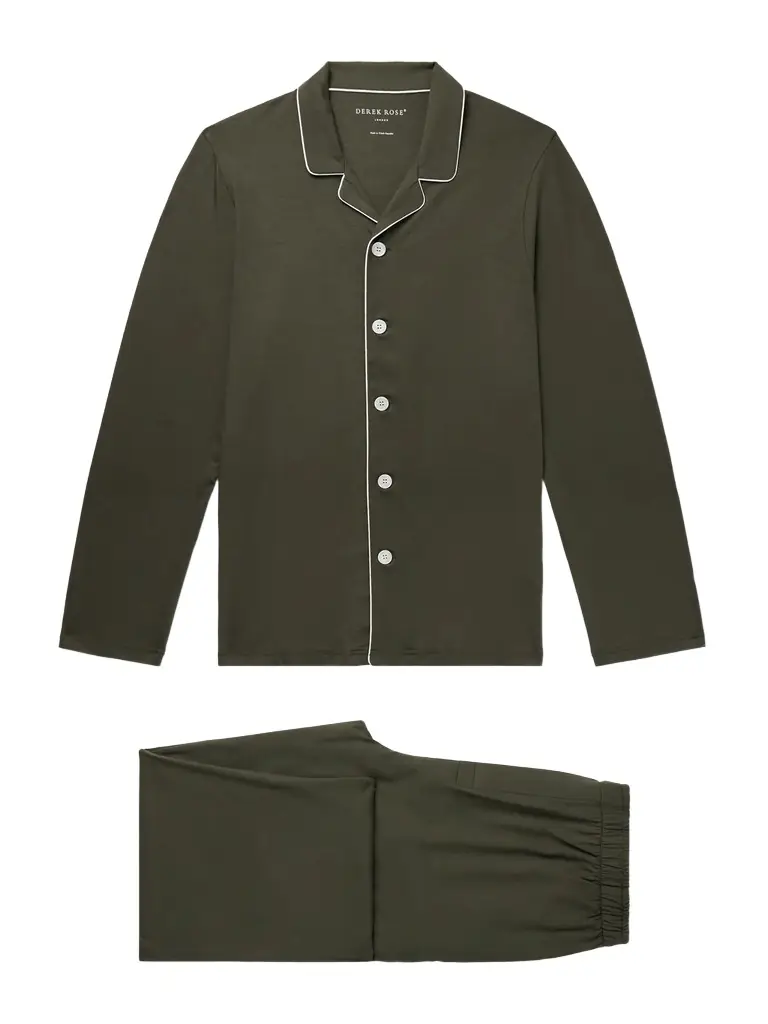 Derek Rose Basel Stretch-Micro Modal Jersey Pyjama et - Men | Image 1 Derek Rose Basel Stretch-Micro Modal Jersey Pyjama et - Men | Image 1