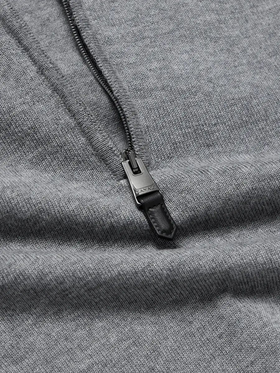 Canali Wool Half-Zip Sweater - Men | Thumbnail 5 Canali Wool Half-Zip Sweater - Men | Thumbnail 5