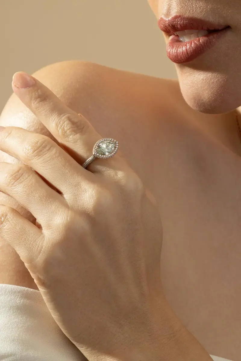 RARE COLORS BY NAMDAR Diamond Marquise Halo Ring | Thumbnail 2 RARE COLORS BY NAMDAR Diamond Marquise Halo Ring | Thumbnail 2