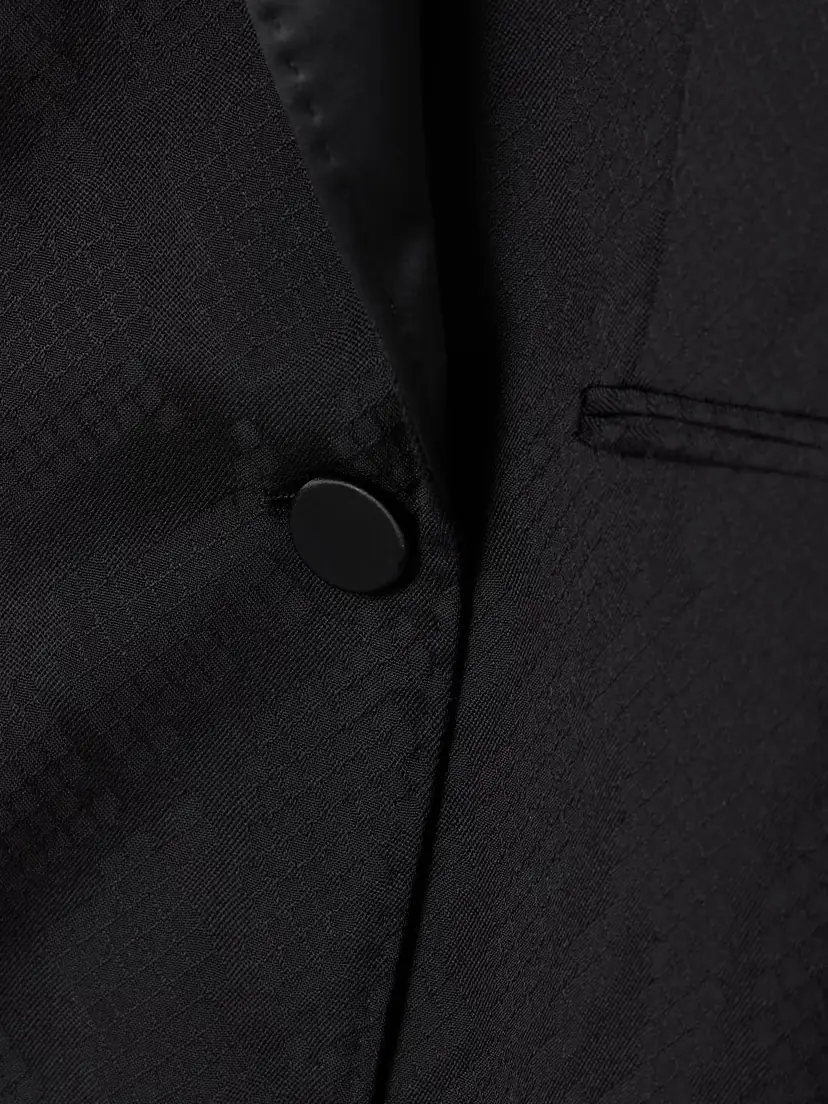 Stella McCartney Oversized Double-breasted Satin-trimmed Wool Blazer | Thumbnail 4 Stella McCartney Oversized Double-breasted Satin-trimmed Wool Blazer | Thumbnail 4