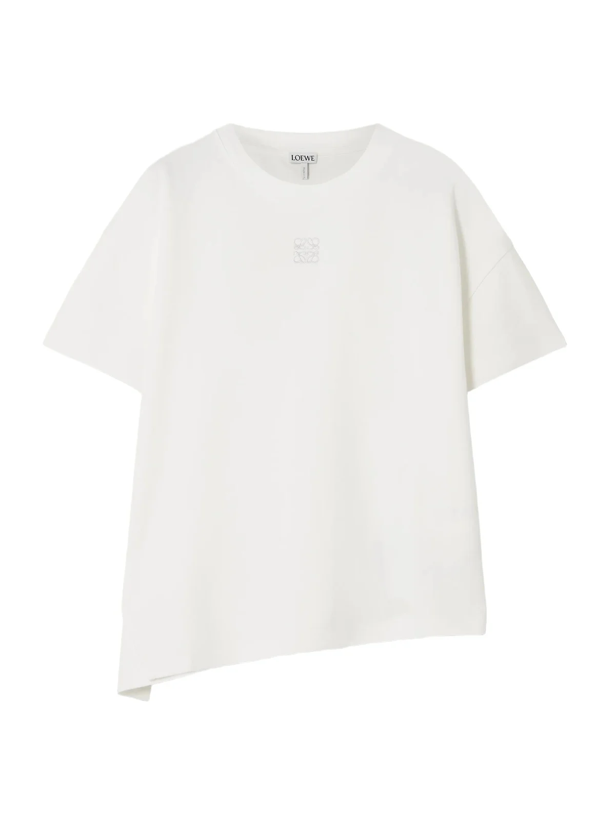 Anagram Asymmetric Cotton-blend Jersey T-shirt