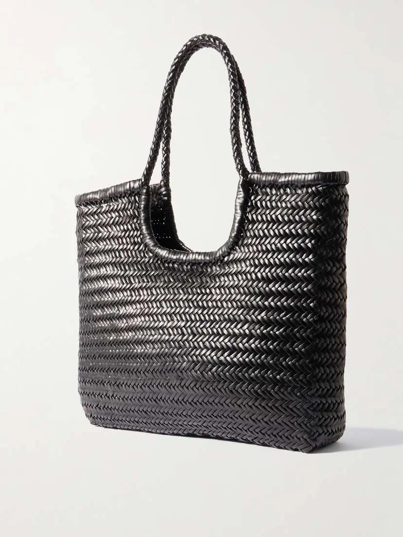Dragon Diffusion Ns Diagonal Triple Jump Woven Leather Tote | Thumbnail 3