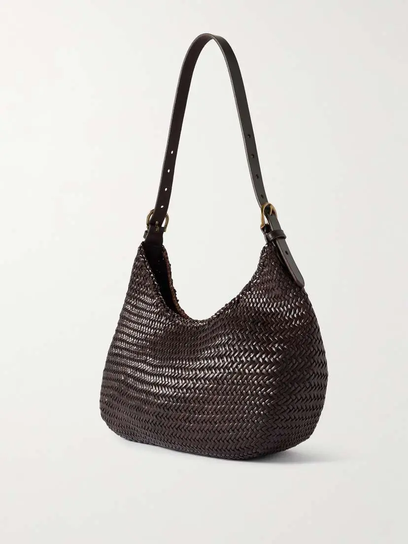Dragon Diffusion Luna Mezza Woven Leather Shoulder Bag | Thumbnail 3 Dragon Diffusion Luna Mezza Woven Leather Shoulder Bag | Thumbnail 3