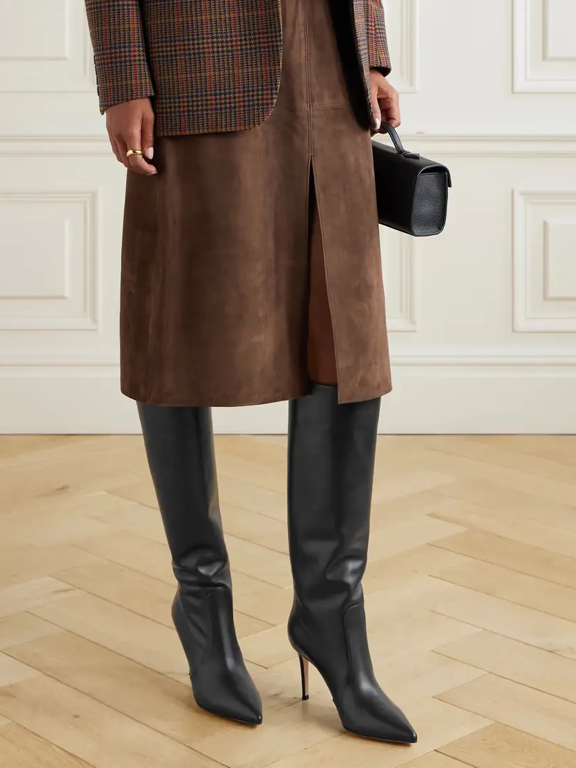 Gianvito Rossi Hansen 85 Leather Knee Boots | Thumbnail 2 Gianvito Rossi Hansen 85 Leather Knee Boots | Thumbnail 2