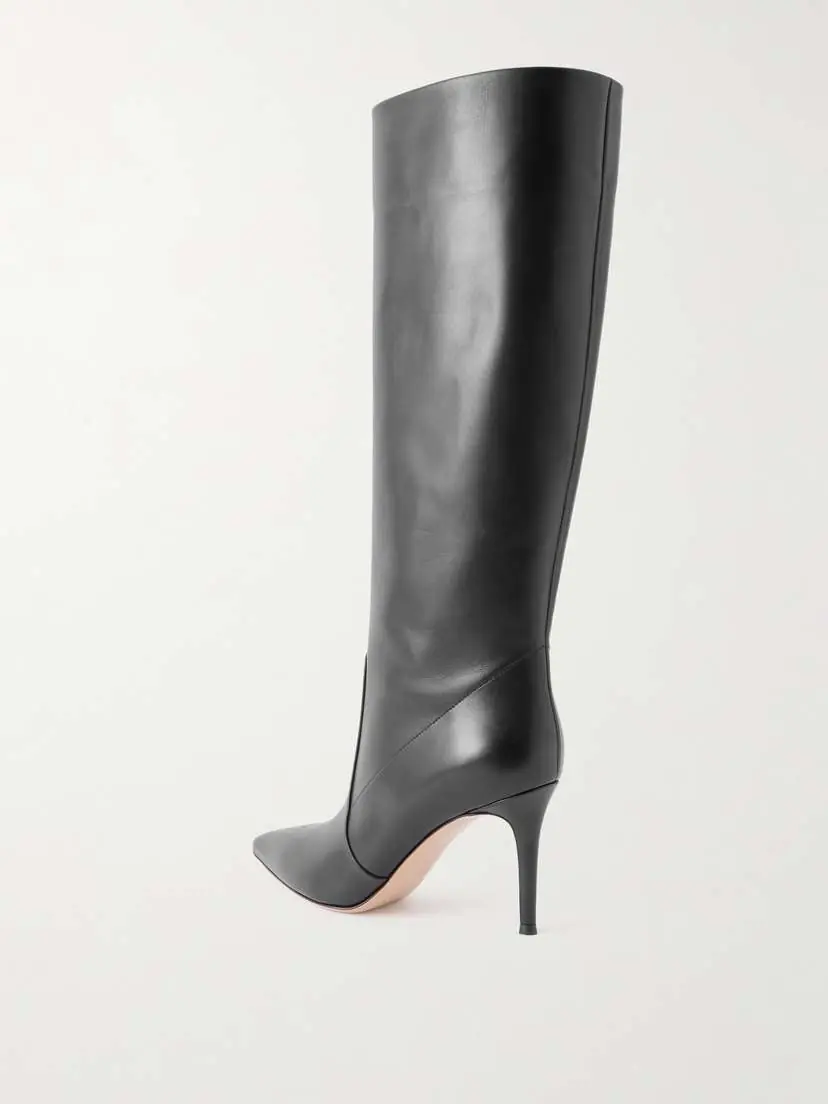 Gianvito Rossi Hansen 85 Leather Knee Boots | Thumbnail 3 Gianvito Rossi Hansen 85 Leather Knee Boots | Thumbnail 3