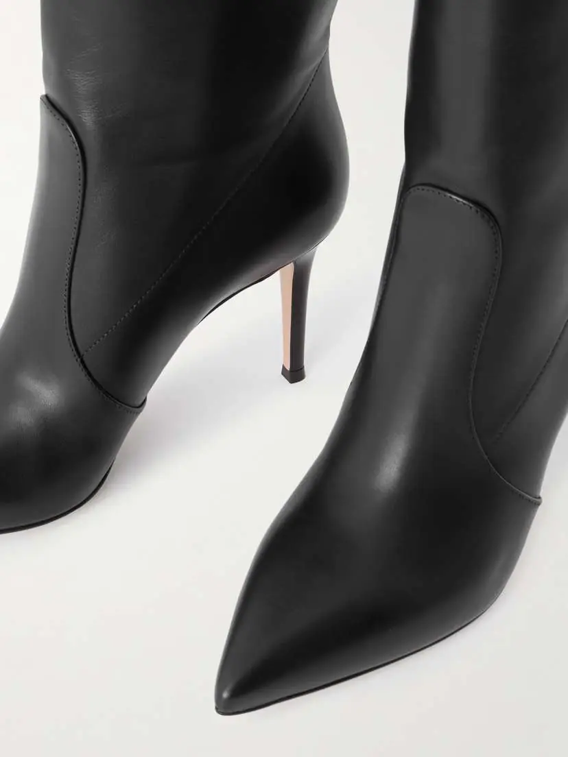 Gianvito Rossi Hansen 85 Leather Knee Boots | Thumbnail 4 Gianvito Rossi Hansen 85 Leather Knee Boots | Thumbnail 4