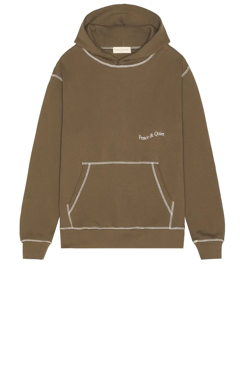 Museum of Peace and Quiet Wordmark Reverse Stitched Hoodie | Thumbnail 5