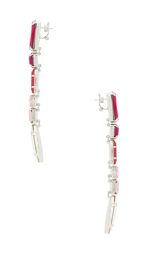 AREA Ombre Crystal Drop Earrings | Thumbnail 2