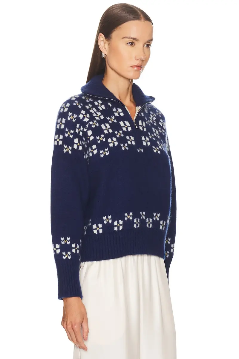 Calle Del Mar Winter Fair Isle Half Zip Sweater | Thumbnail 2 Calle Del Mar Winter Fair Isle Half Zip Sweater | Thumbnail 2