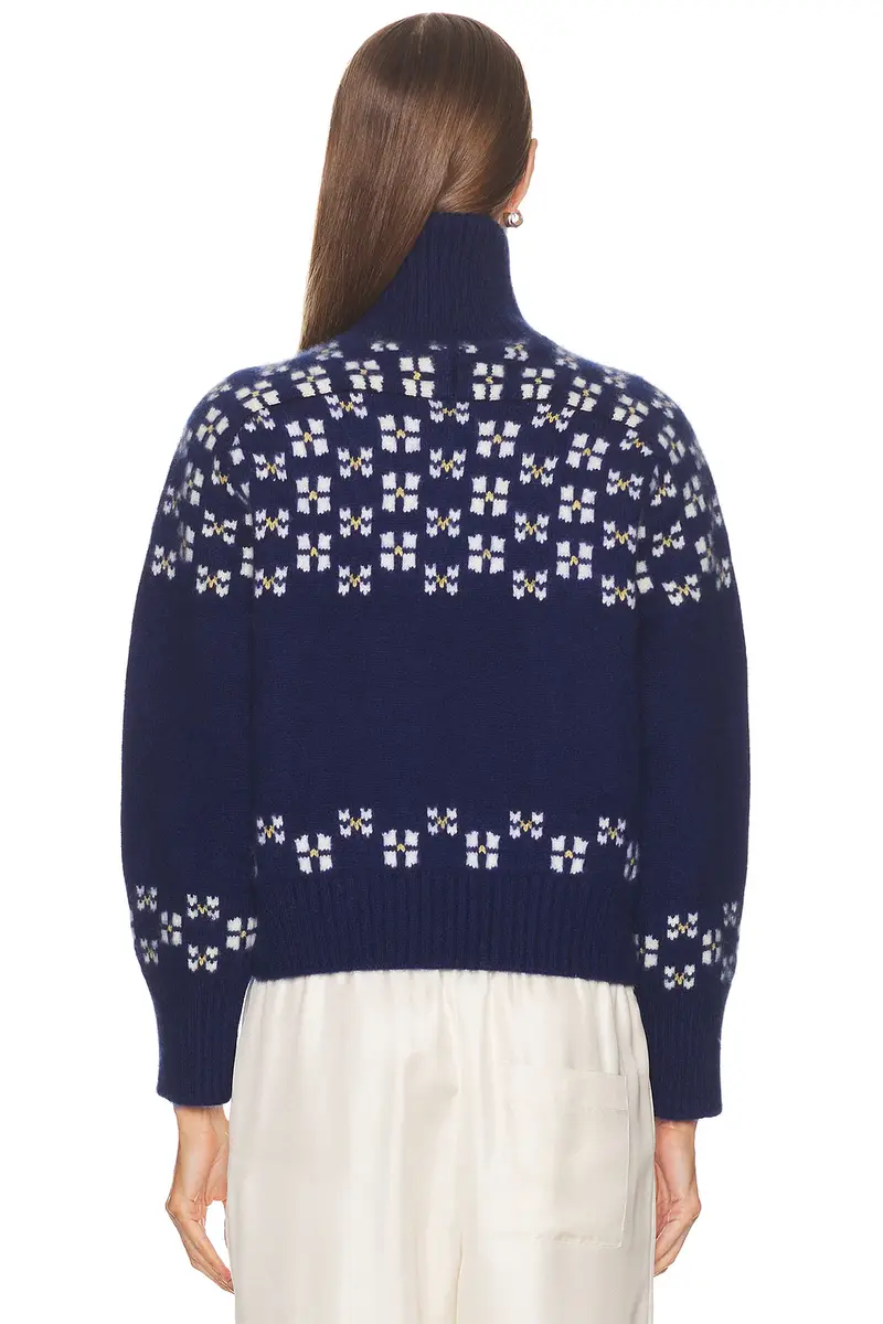 Calle Del Mar Winter Fair Isle Half Zip Sweater | Thumbnail 3 Calle Del Mar Winter Fair Isle Half Zip Sweater | Thumbnail 3