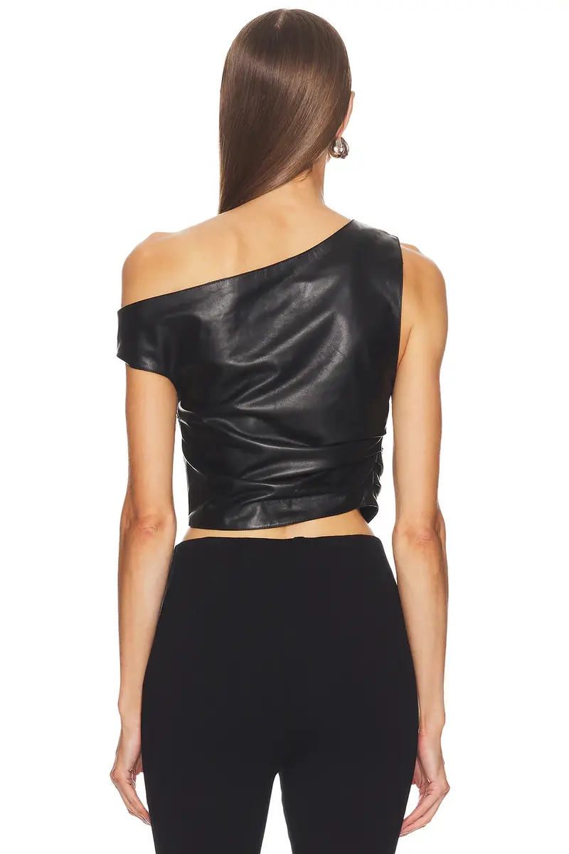 EZR Off Shoulder Leather Top | Thumbnail 4 EZR Off Shoulder Leather Top | Thumbnail 4