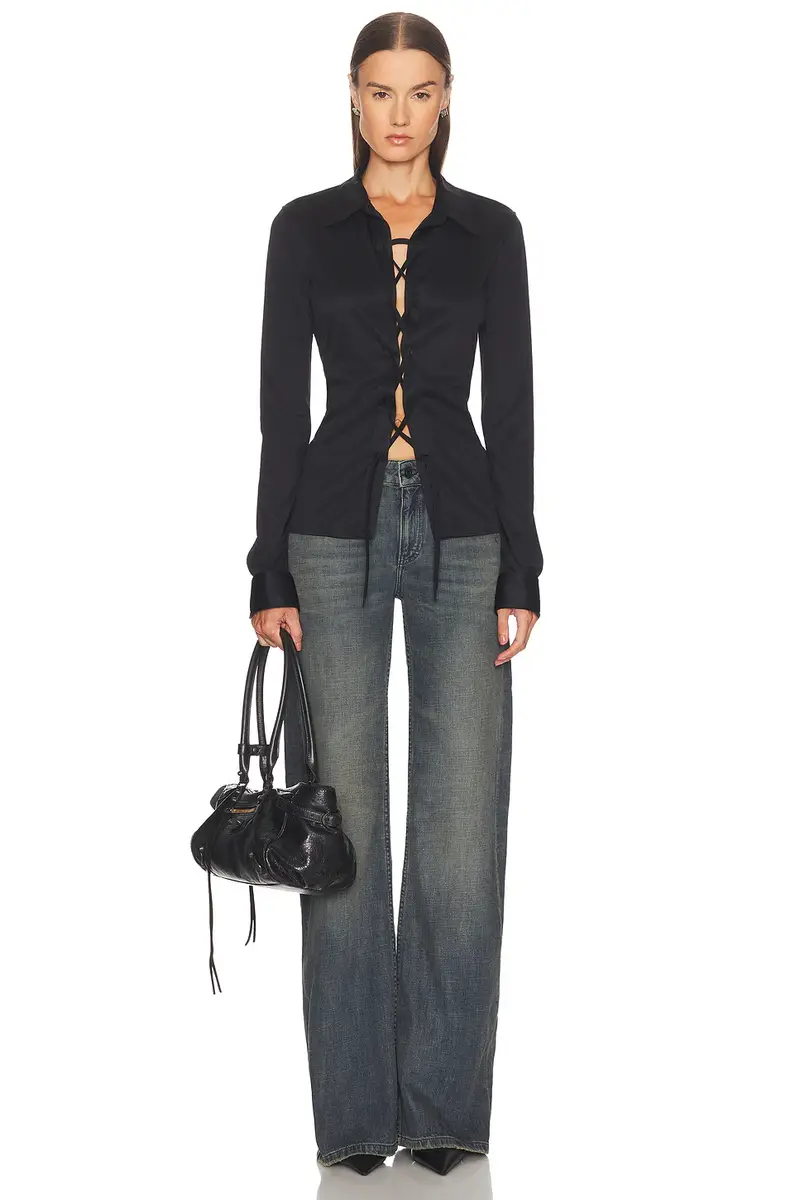 Balenciaga Lace Up Shirt | Thumbnail 4 Balenciaga Lace Up Shirt | Thumbnail 4