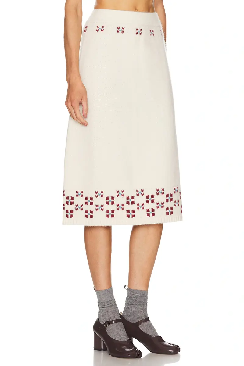Calle Del Mar Winter Fair Isle Skirt | Thumbnail 2