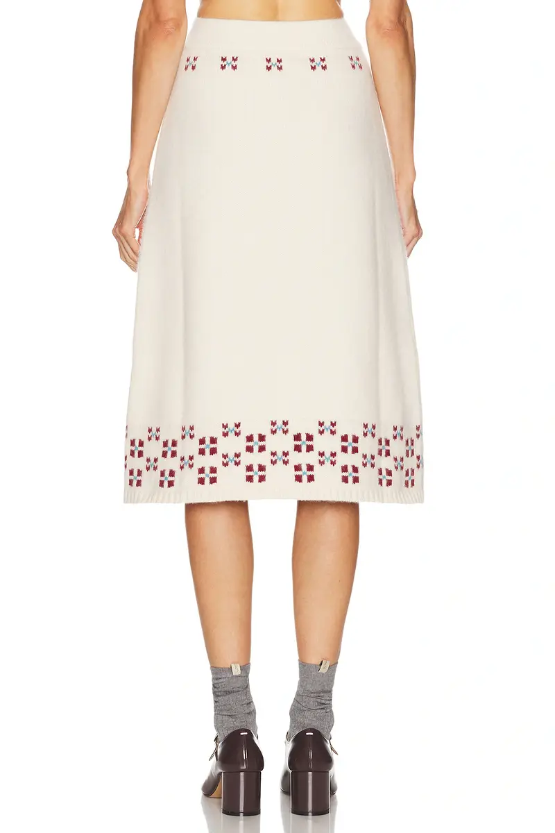 Calle Del Mar Winter Fair Isle Skirt | Thumbnail 4