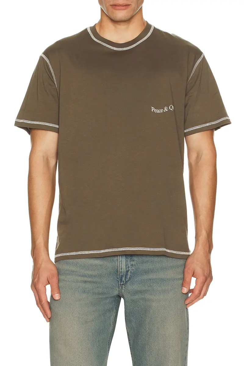 Museum of Peace and Quiet Wordmark Reverse Stitched T-Shirt | Thumbnail 3