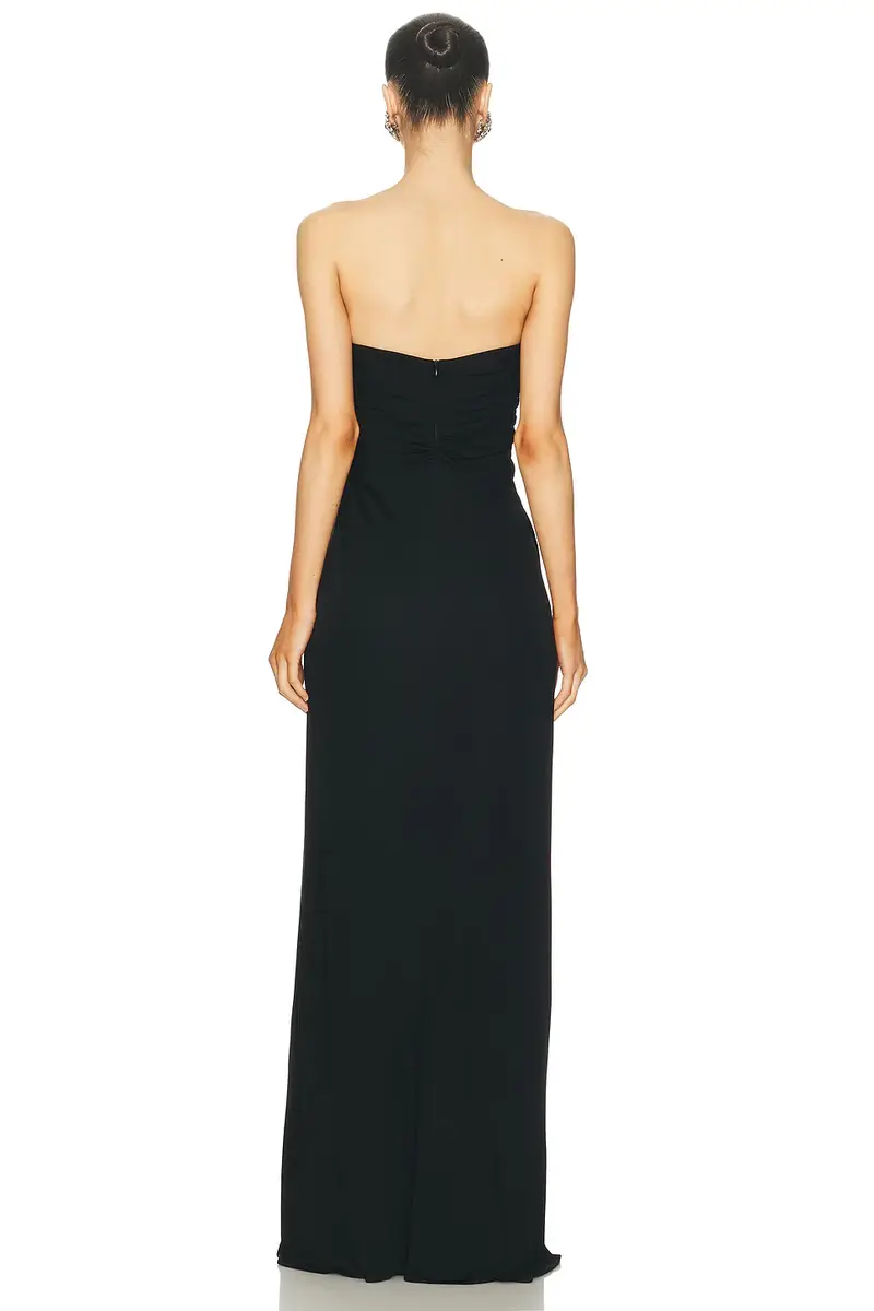 Atlein Bustier Ruched Gown | Thumbnail 3